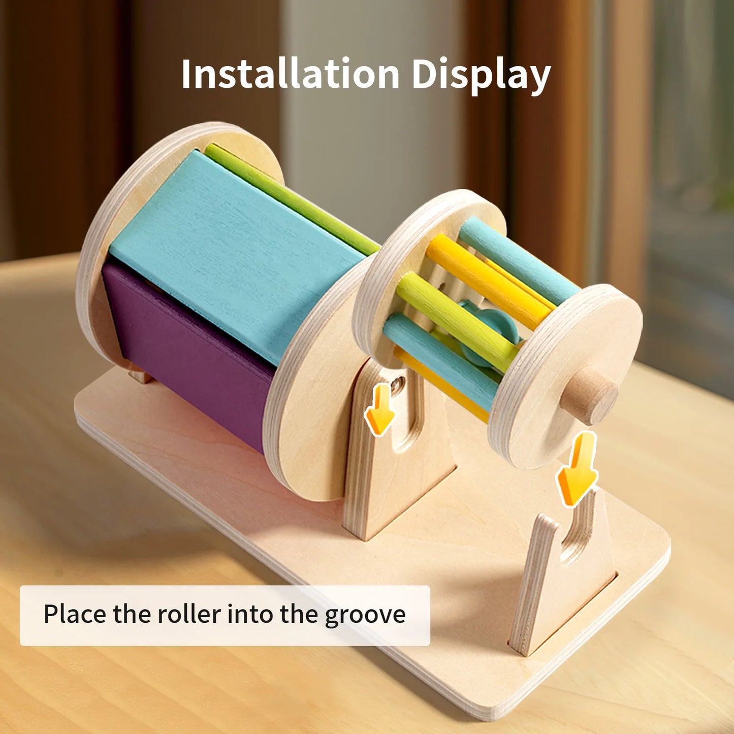 Rouleau sensoriel éducatif – Jouet Montessori pour la motricité et la stimulation visuelle