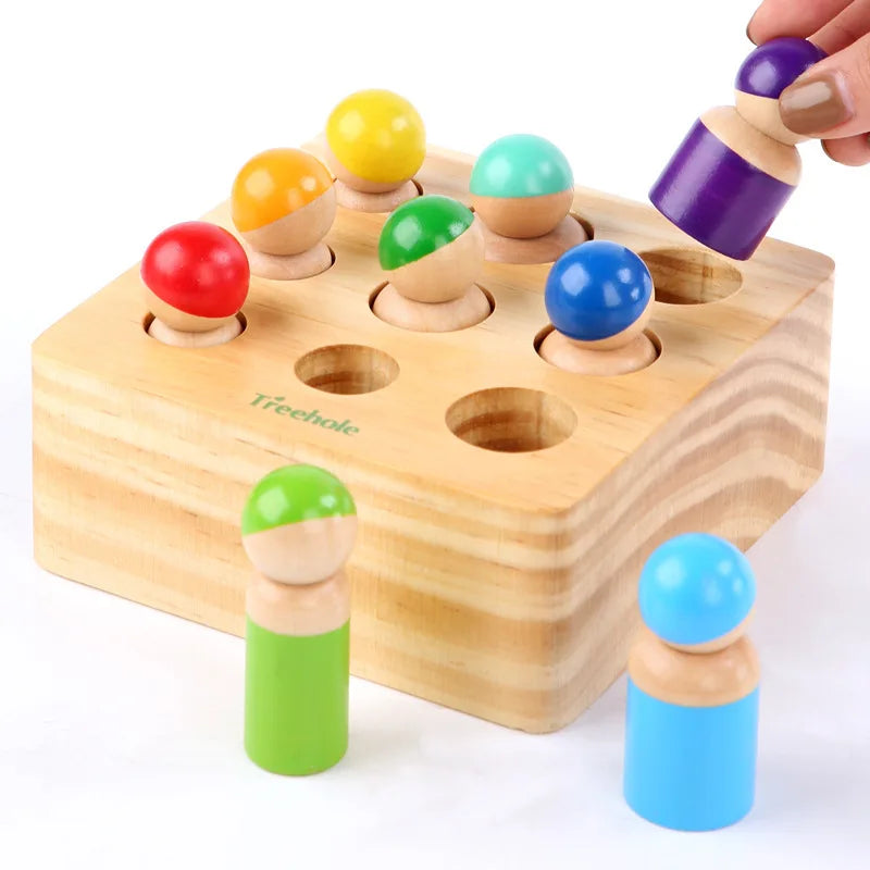 Jeu d’Encastrement des Bâtonnets – Tri de Couleurs Montessori