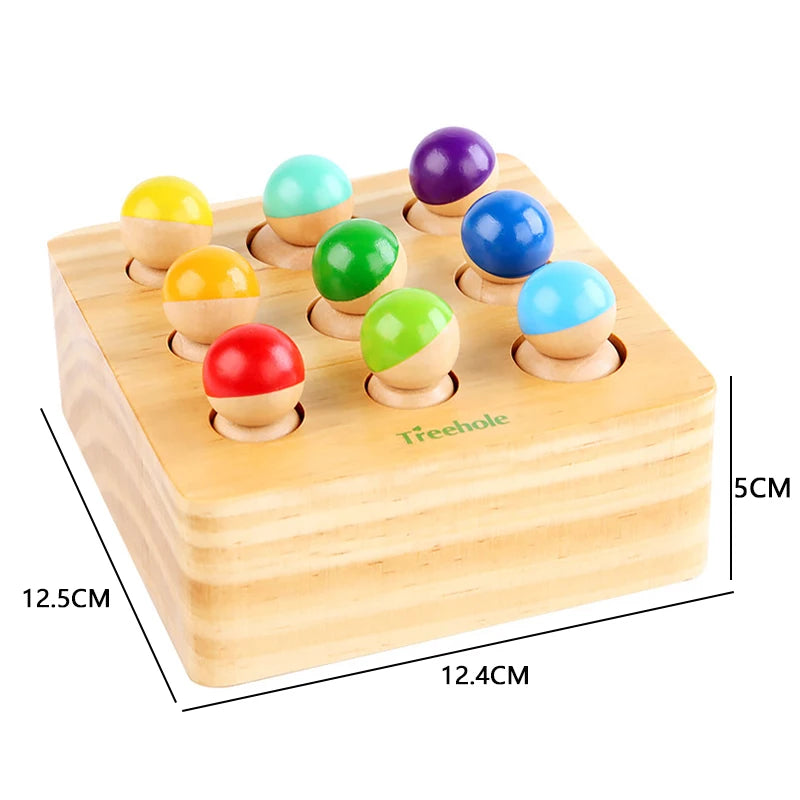 Jeu d’Encastrement des Bâtonnets – Tri de Couleurs Montessori