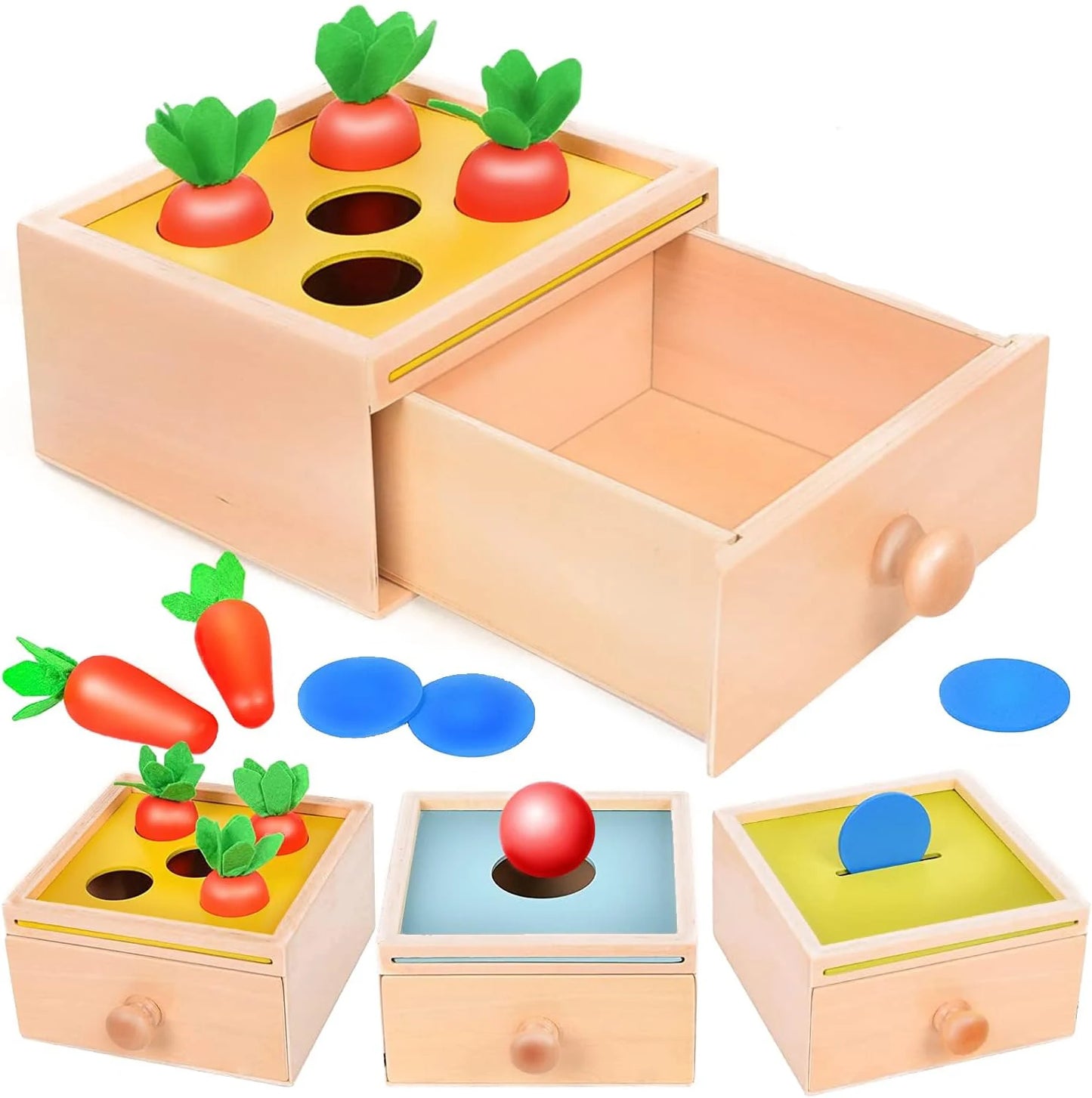 Cube d’Éveil Multifonction – Jeu Montessori 6 en 1